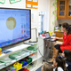 demonstrating makerbot with 3rd graders